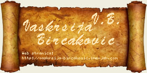 Vaskrsija Birčaković vizit kartica